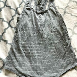 Lululemon grey and white stripe tank size 6